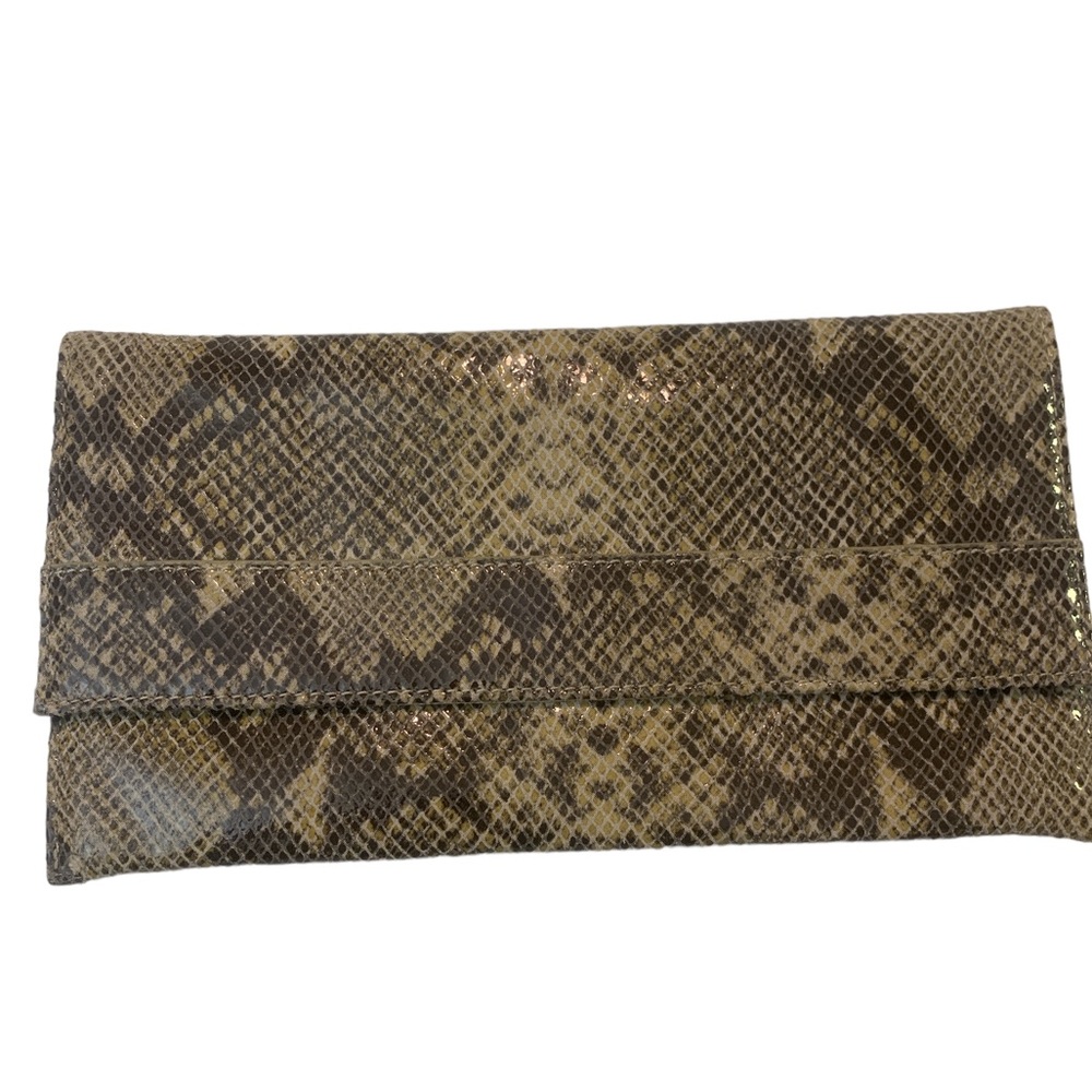 EUC Banana Republic Snakeskin Print Envelope Clutch
